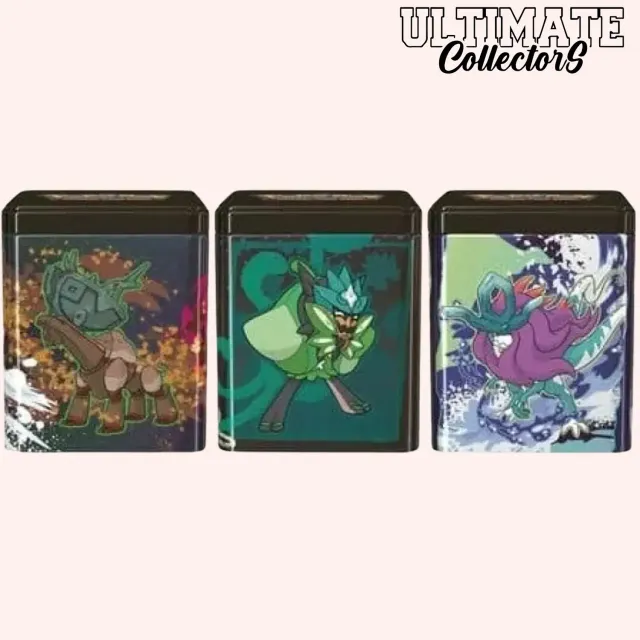 Pokémon Écarlate & Violet Tin Cube mars 2025 boîte 3 boosters