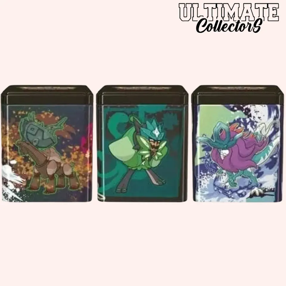 Pokémon Écarlate & Violet Tin Cube mars 2025 boîte 3 boosters