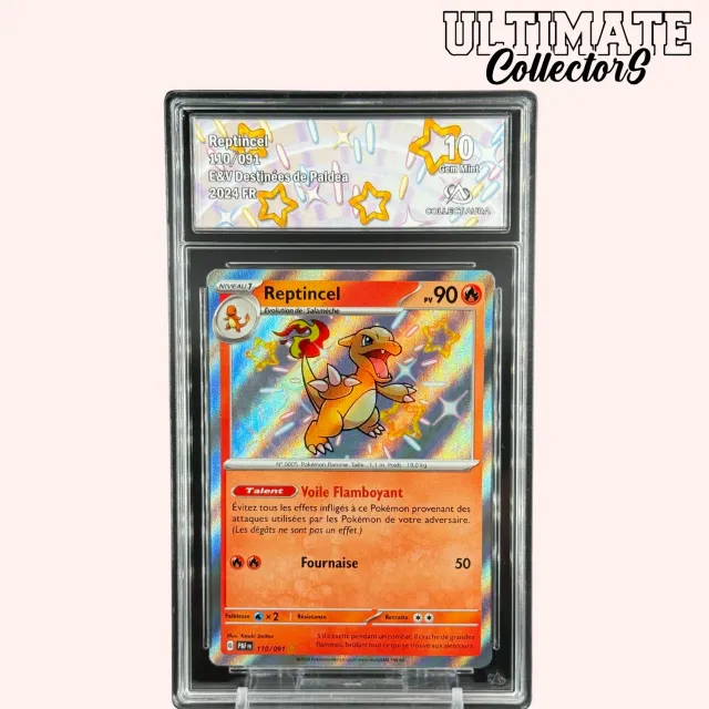 Pokémon Destinées de Paldea Reptincel 110/091 carte shiny