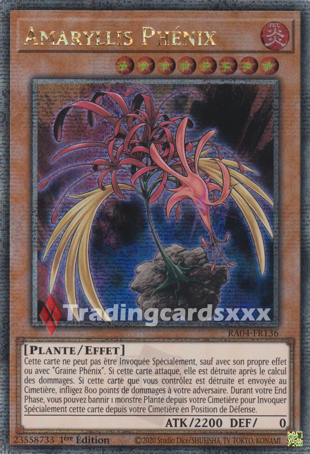 Yu-Gi-Oh! Amaryllis Phénix RA04-FR136 carte française