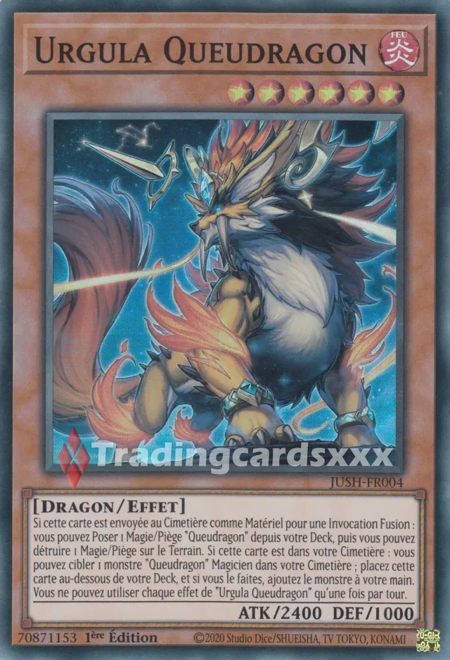 Yu-Gi-Oh! Chasseurs de Justice Urgula Queudragon JUSH-FR004 SR