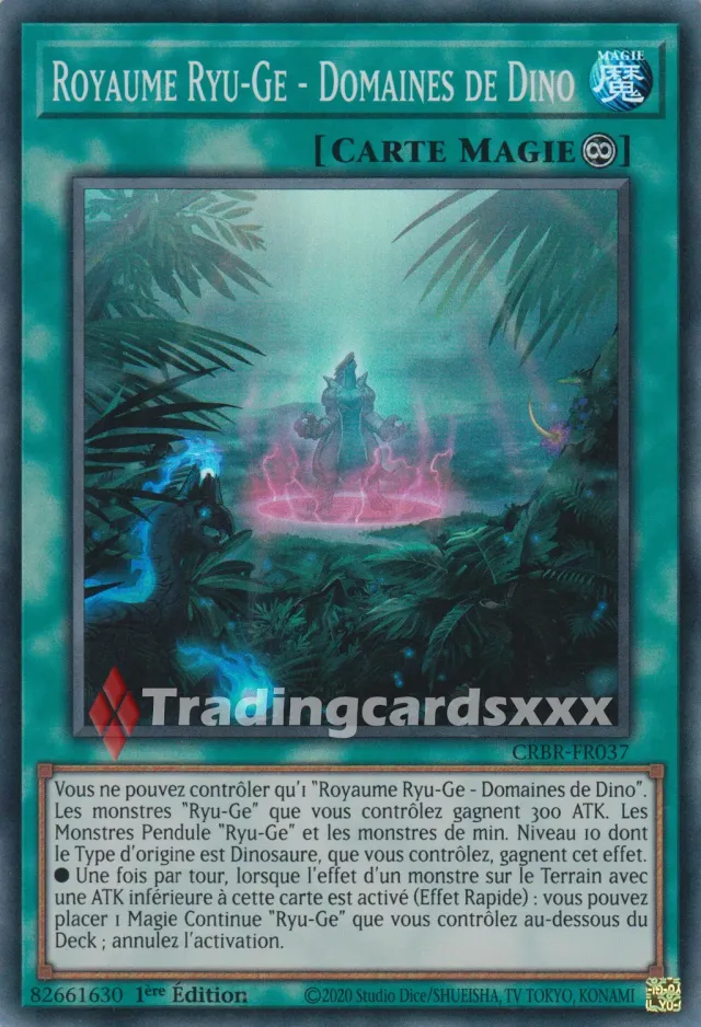 Yu-Gi-Oh! Royaume Ryu-Ge Domaines Dino CRBR-FR037 carte SR