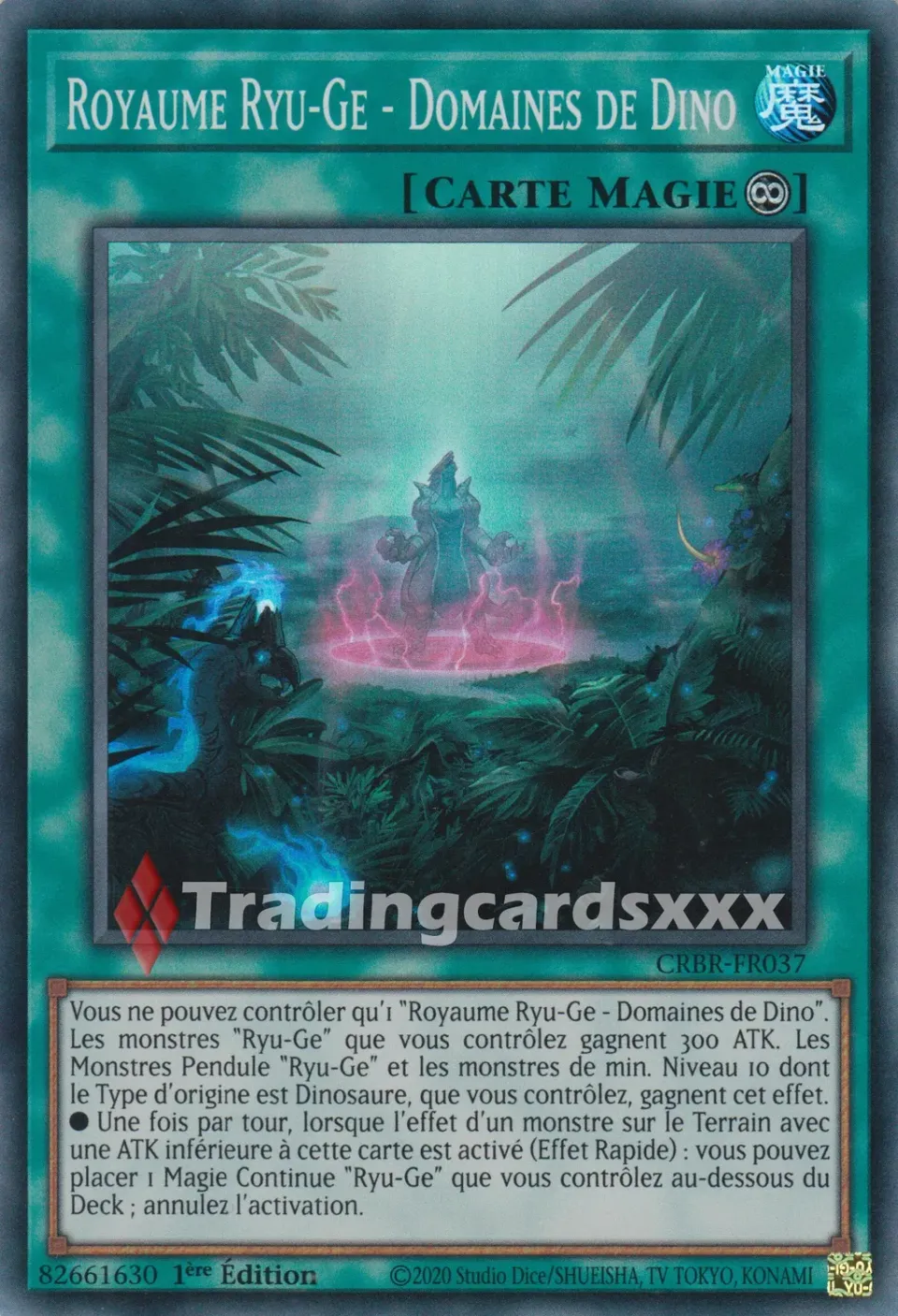 Yu-Gi-Oh! Royaume Ryu-Ge Domaines Dino CRBR-FR037 carte SR
