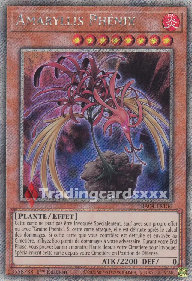 Yu-Gi-Oh! Amaryllis Phénix RA04-FR136 carte française