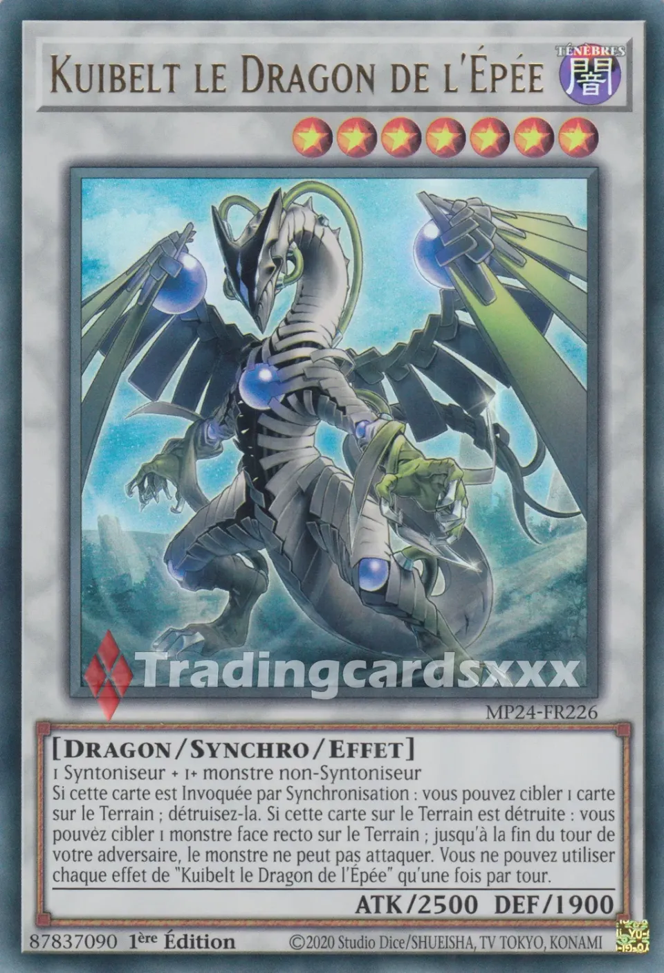 Yu-Gi-Oh! Kuibelt le Dragon de l'Épée MP24-FR226 carte Ultra Rare