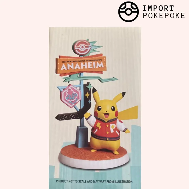 Pokémon Worlds 2025 Pikachu Anaheim figurine 10 cm