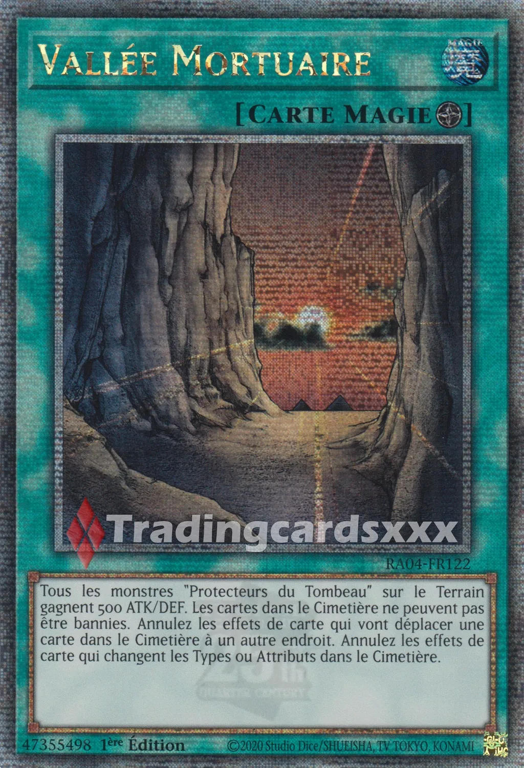 Yu-Gi-Oh! Vallée Mortuaire RA04-FR122 carte 1ère édition