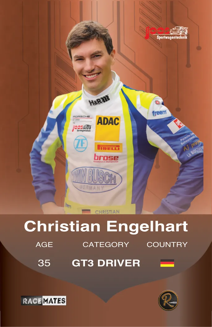 Racemates Christian Engelhart carte collector GT3 Porsche