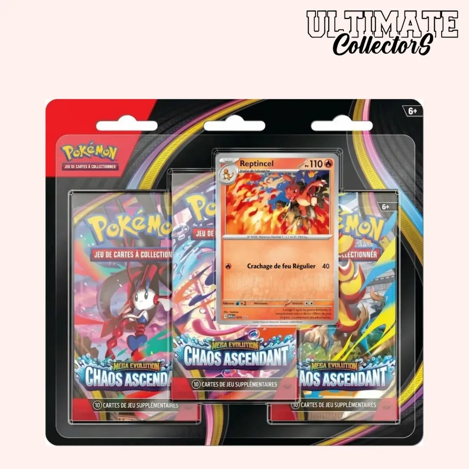 Pokémon Chaos Ascendant Tripack Reptincel ME04 français