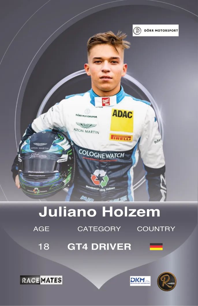 RACEMATES Juliano Holzem carte de collection