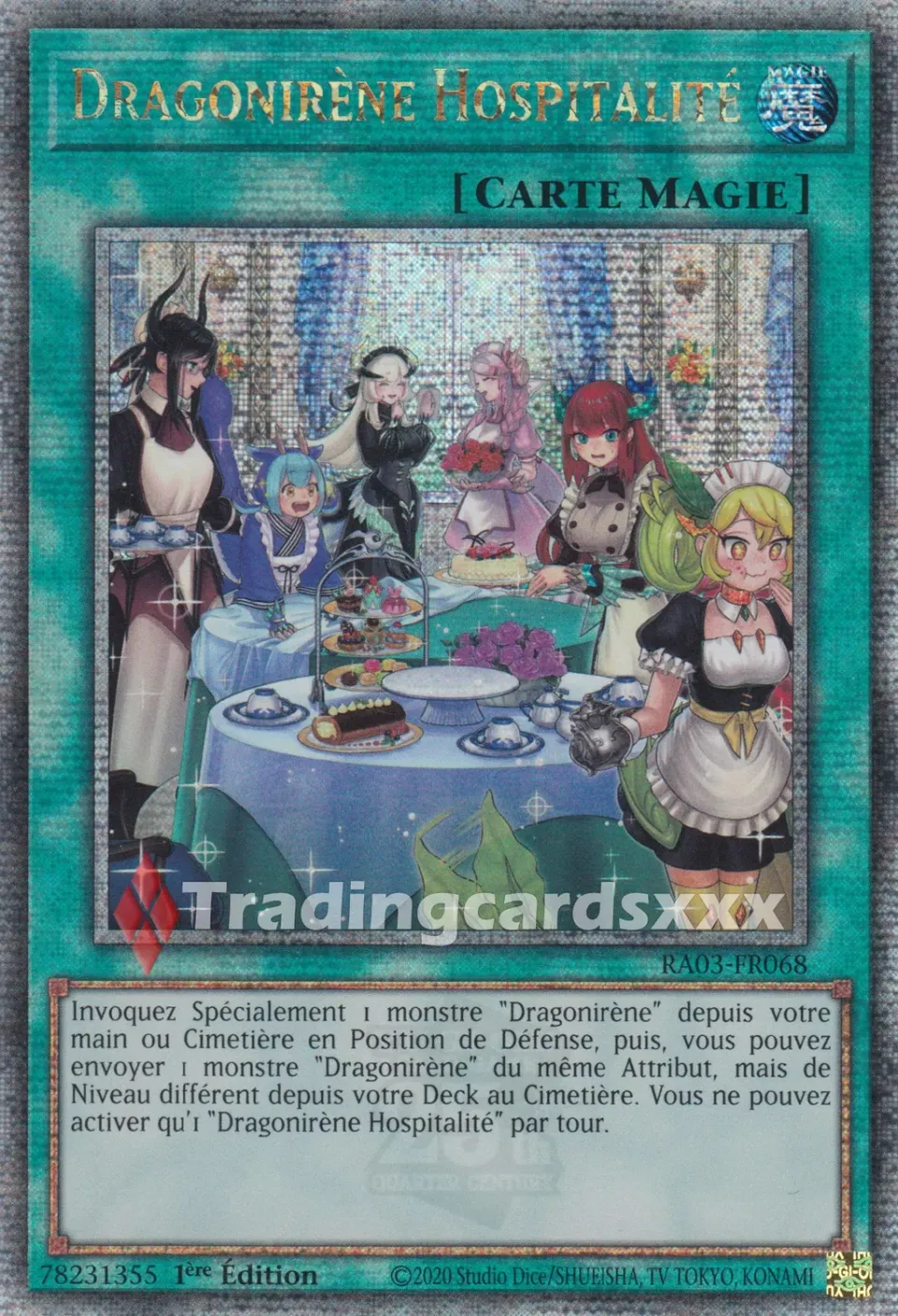 Yu-Gi-Oh! Dragonirène Hospitalité RA03-FR068 carte QCSE