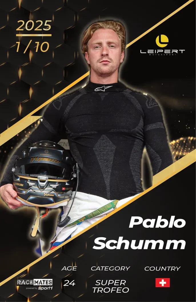 Racemates Pablo Schumm carte collector Super Trofeo