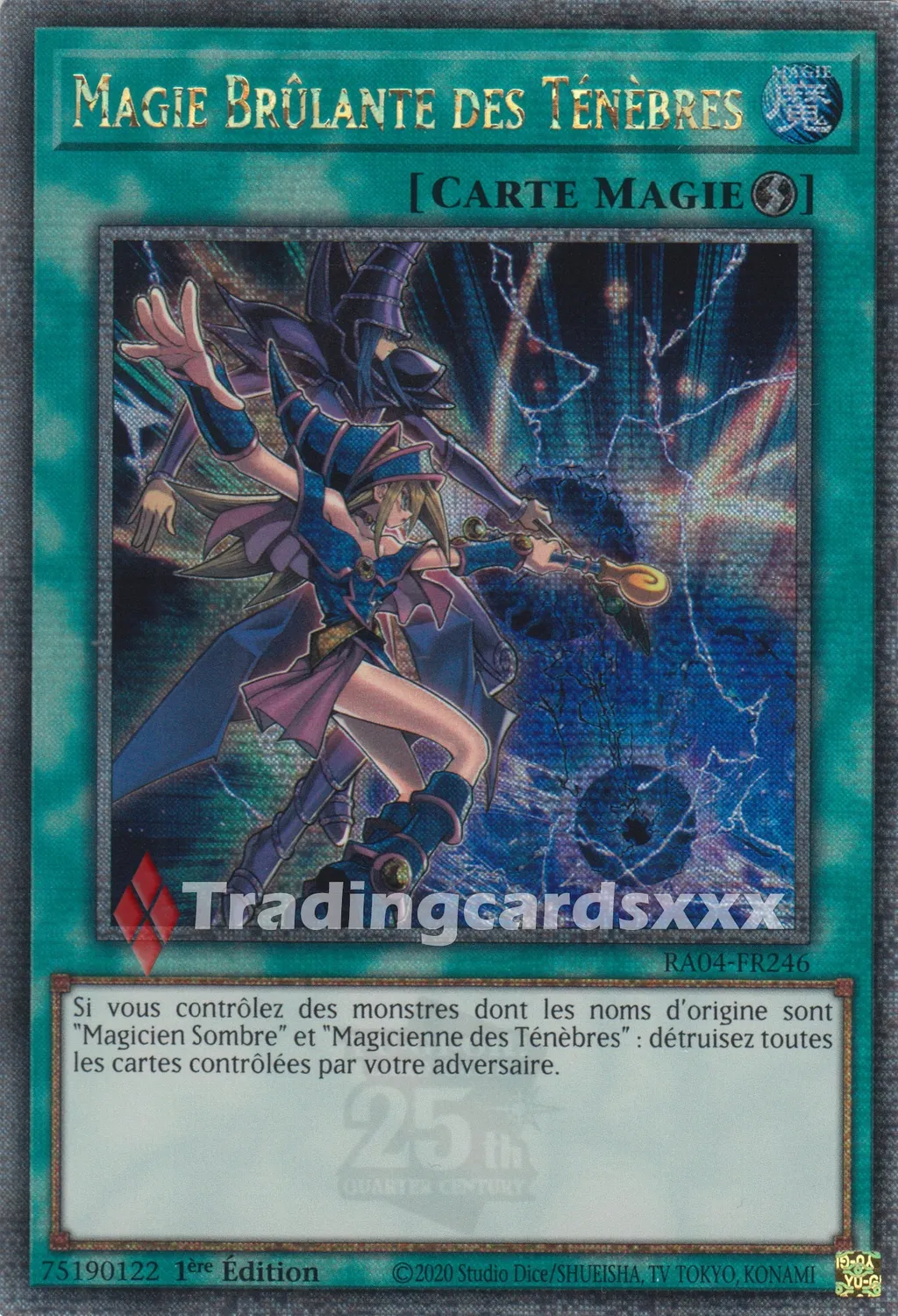 Yu-Gi-Oh! RA04-FR246 Magie Brûlante des Ténèbres carte à l’unité