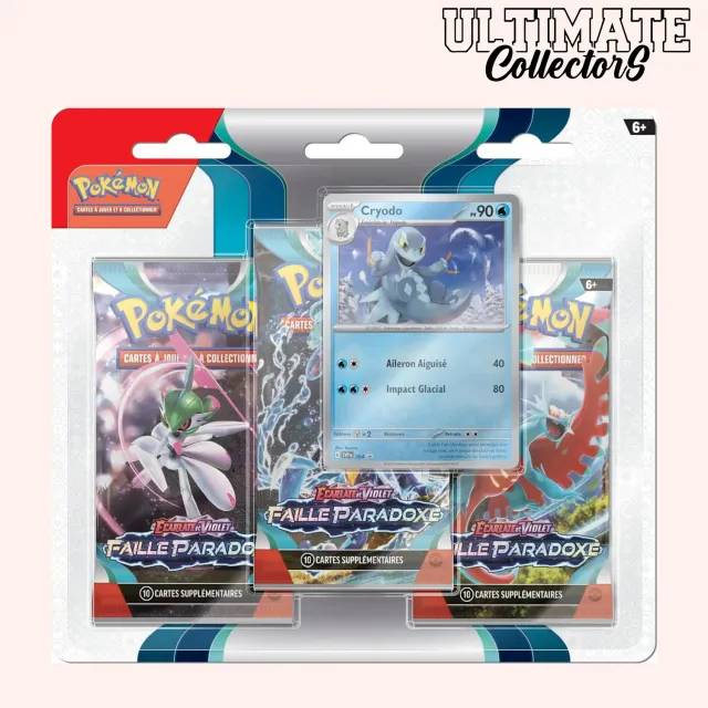 Pokémon Faille Paradoxe EV04 tripack 3 boosters français
