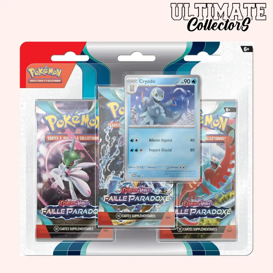 Pokémon Faille Paradoxe EV04 tripack 3 boosters français