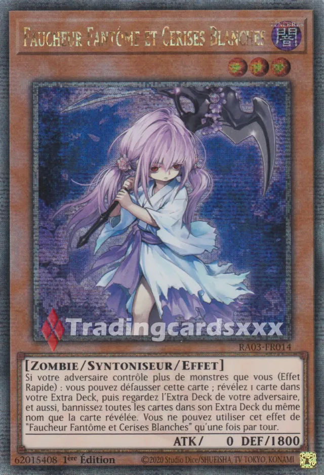 Yu-Gi-Oh! Faucheur Fantôme RA03-FR014 carte Quarter Century