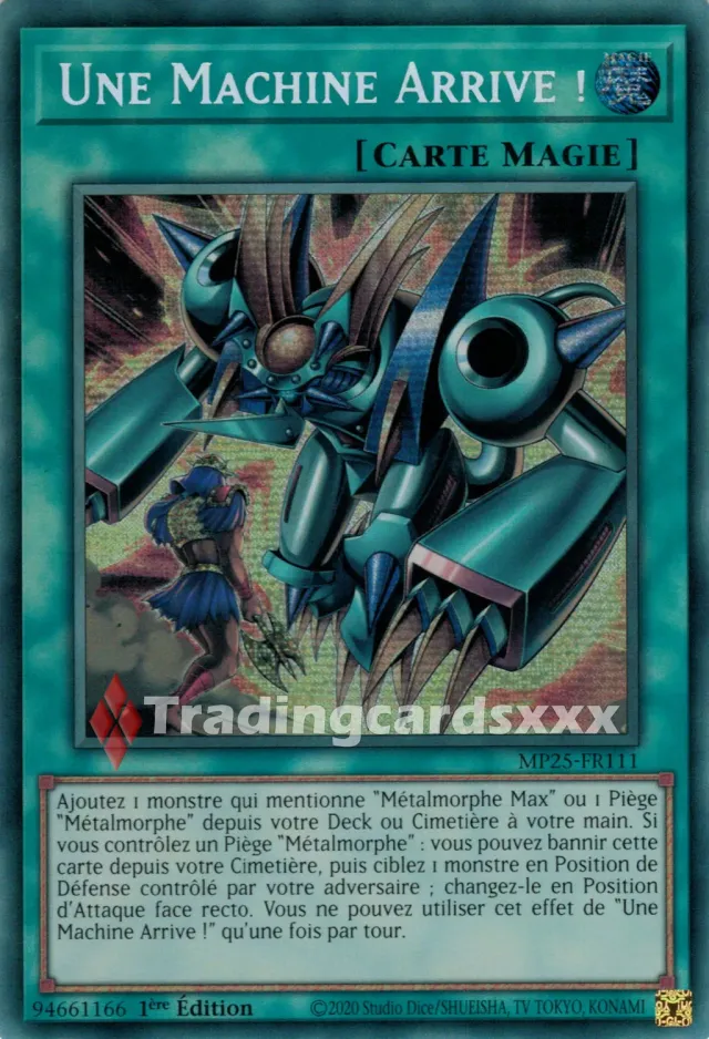Yu-Gi-Oh! Une Machine Arrive ! MP25-FR111 carte à l'unité Secret Rare