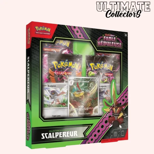 Pokémon Fable Nébuleuse Scalpereur collection 4 boosters