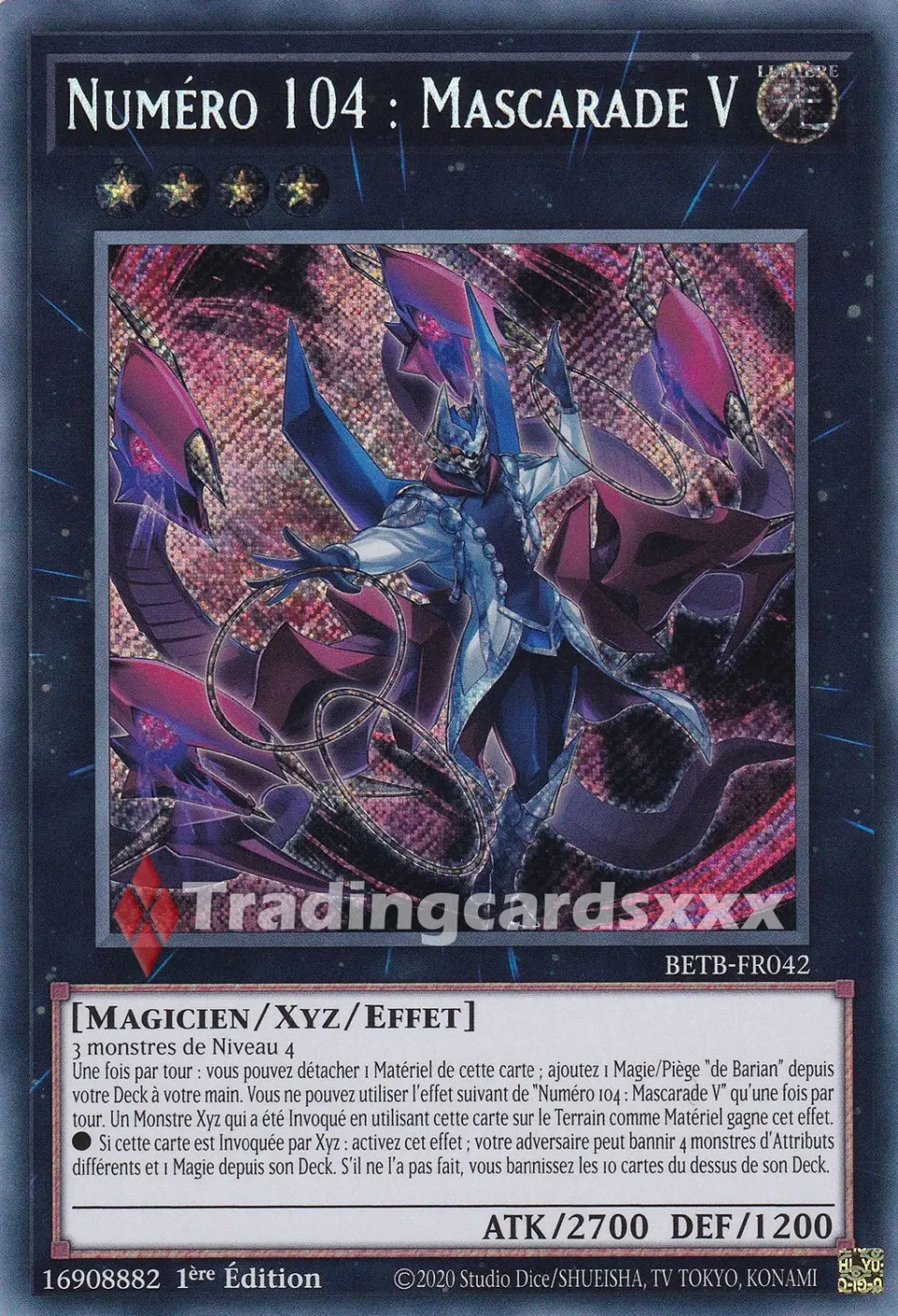 Yu-Gi-Oh! Numéro 104 Mascarade V BETB-FR042 carte