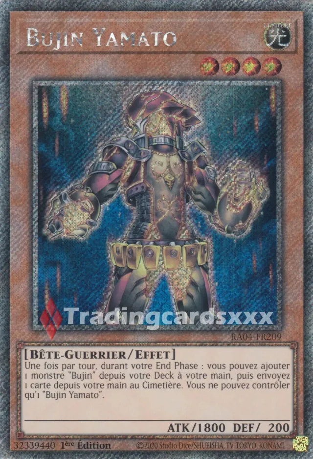 Yu-Gi-Oh! Bujin Yamato carte RA04-FR209