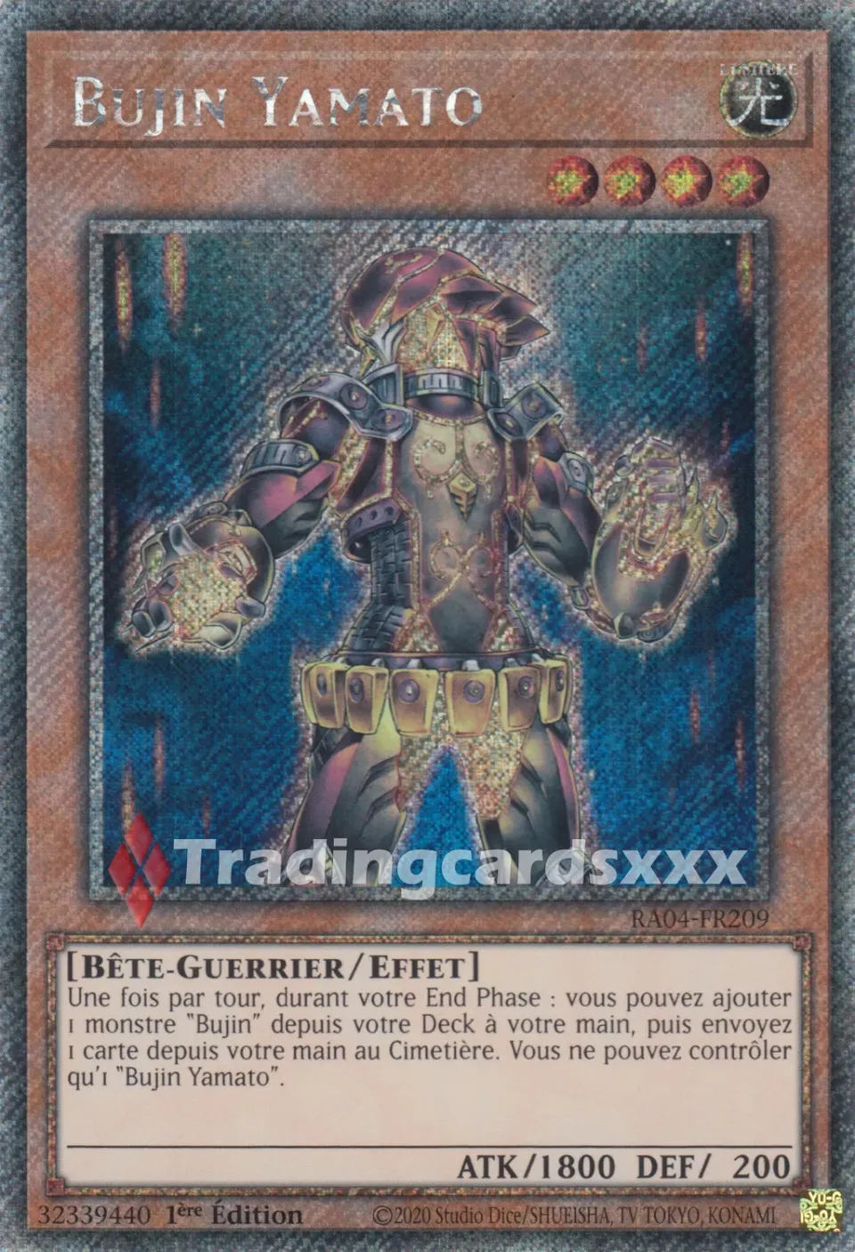 Yu-Gi-Oh! Bujin Yamato carte RA04-FR209