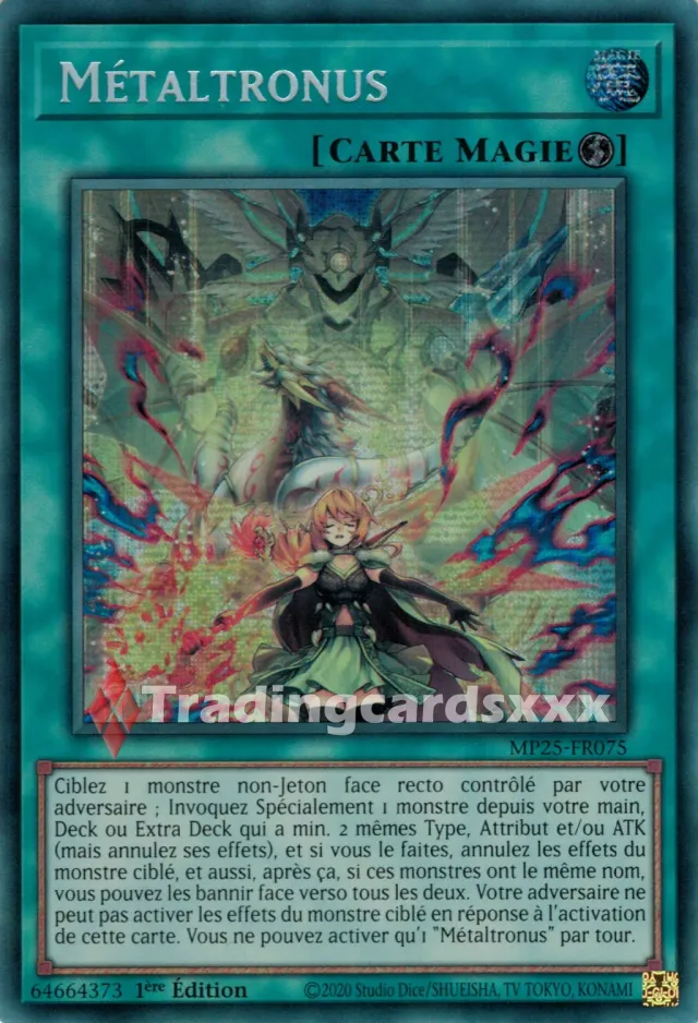 Yu-Gi-Oh! Métaltronus MP25-FR075 carte PSE 1ère édition