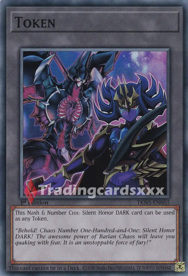 Yu-Gi-Oh! Nash & Number C101: Silent Honor DARK jeton anglais