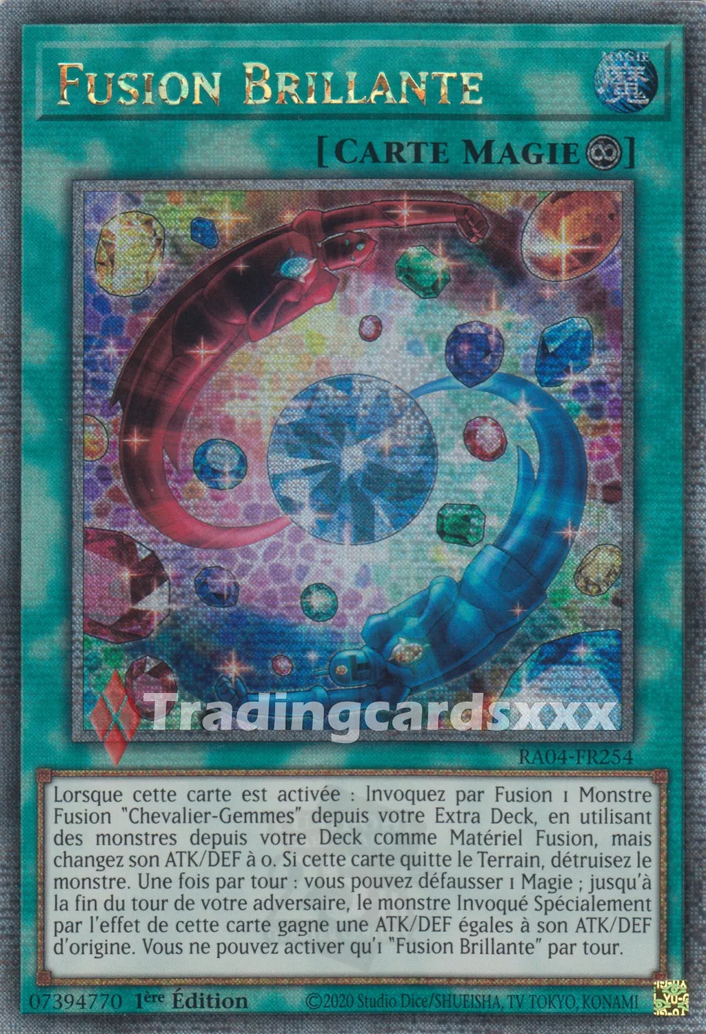 Yu-Gi-Oh! RA04 Fusion Brillante carte française