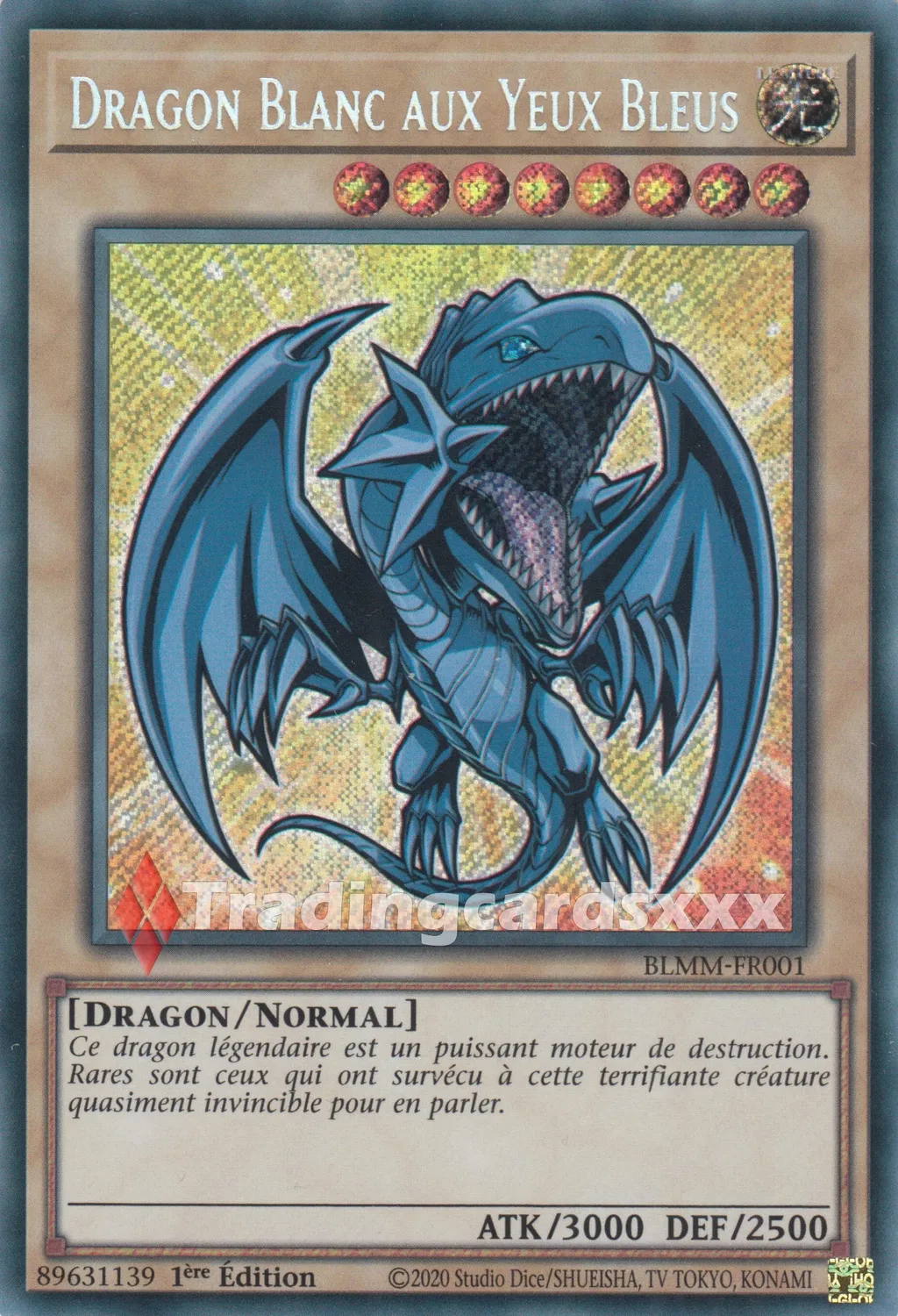 Yu-Gi-Oh! Dragon Blanc aux Yeux Bleus carte à l'unité