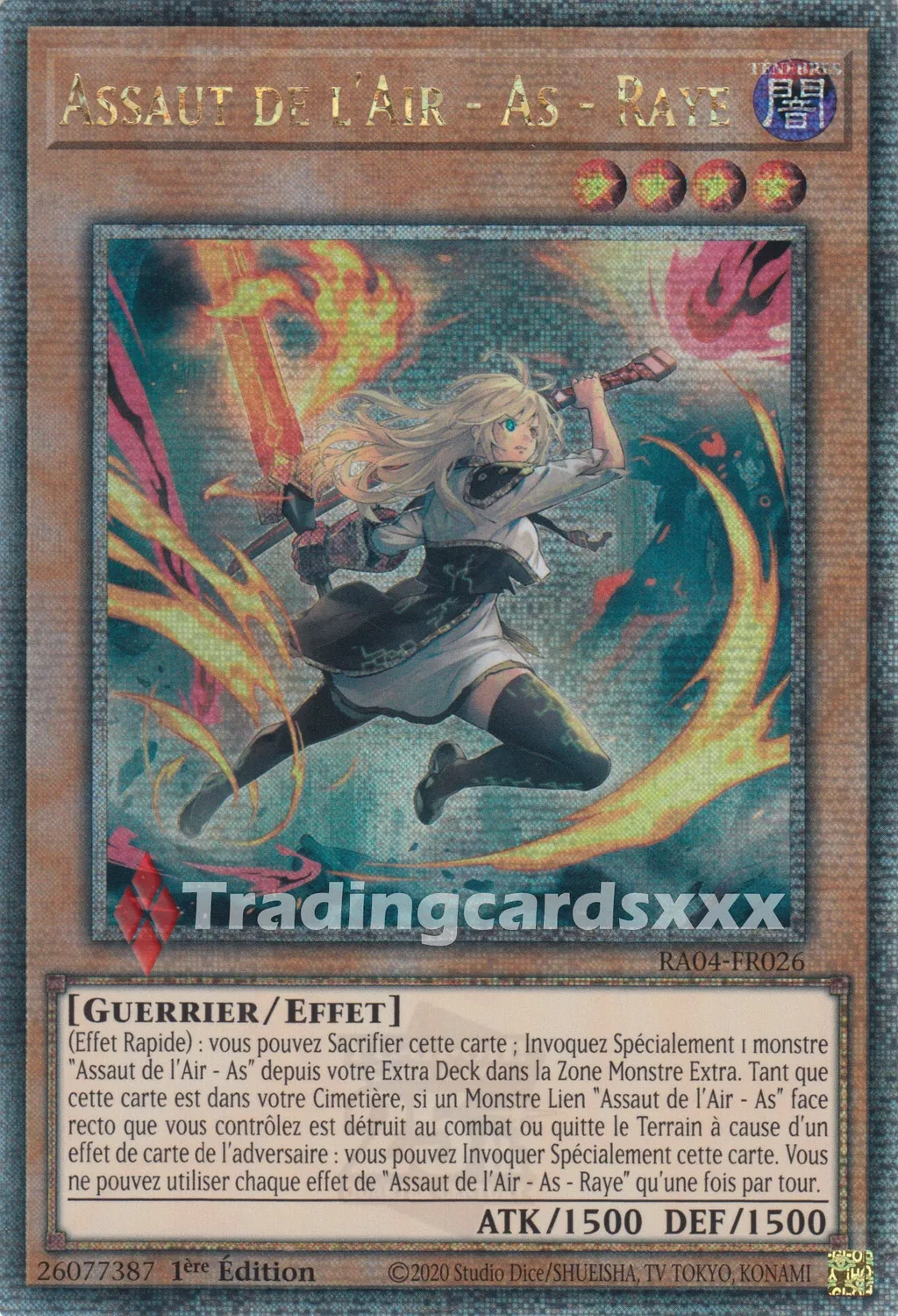 Yu-Gi-Oh! RA04 Assaut de l'Air As Raye carte QCSE
