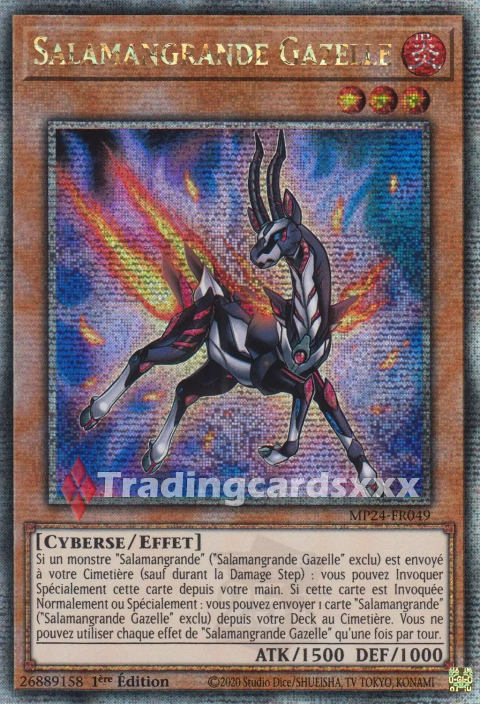 Yu-Gi-Oh! Salamangrande Gazelle MP24-FR049 carte QCSE 1ère édition