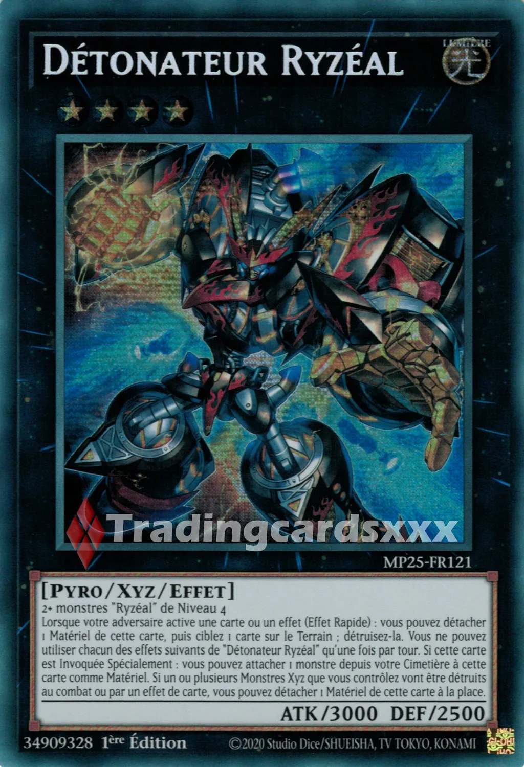 Yu-Gi-Oh! Détonateur Ryzéal carte Croisée Infernale