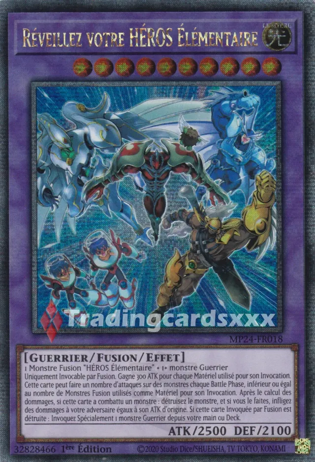 Yu-Gi-Oh! Miroirs du Duel Réveillez votre HÉROS Élémentaire MP24-FR018 carte QCSE