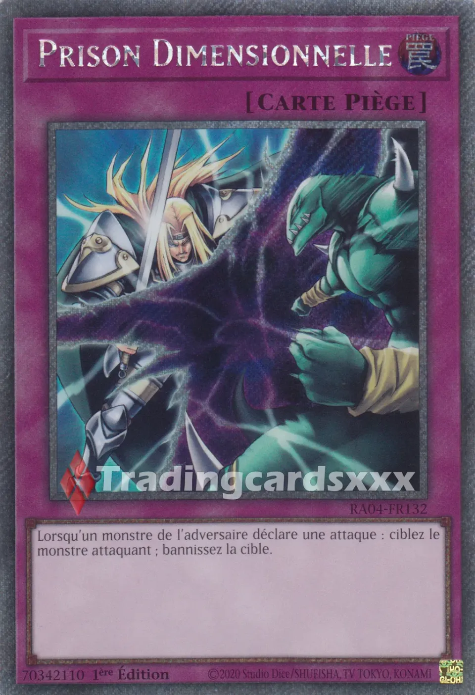 Yu-Gi-Oh! Prison Dimensionnelle RA04-FR132 carte 1ère édition