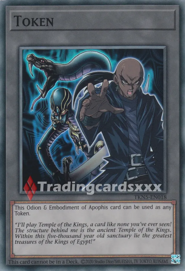 Yu-Gi-Oh! Odion & Embodiment of Apophis TKN5-EN018 Jeton SR à l'unité