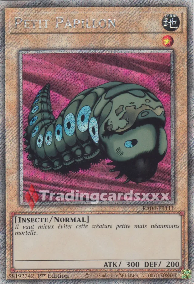 Yu-Gi-Oh! Petit Papillon RA04-FR111 carte Ruée Quart Siècle