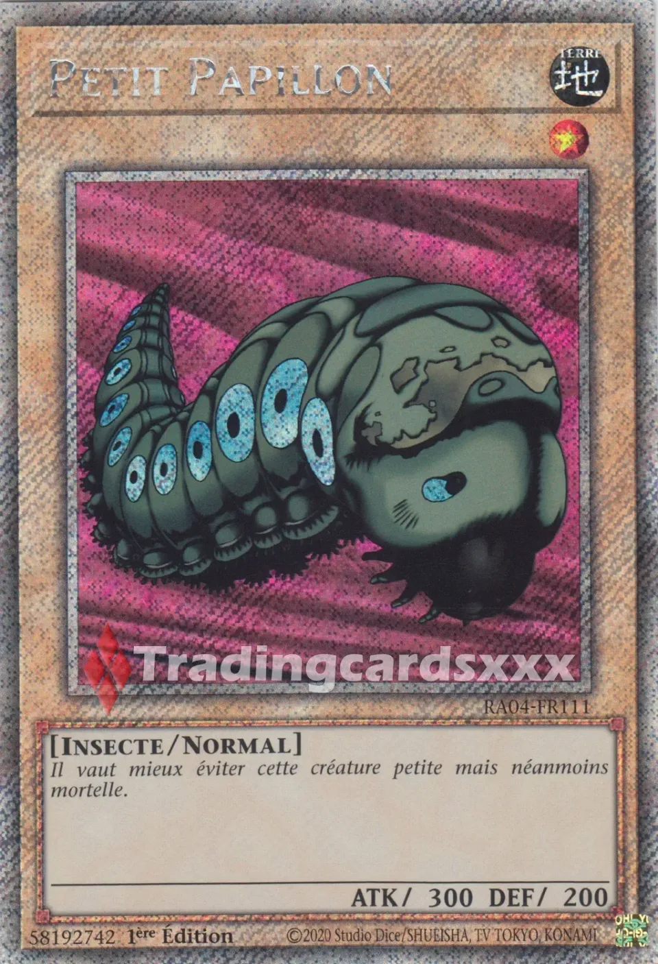Yu-Gi-Oh! Petit Papillon RA04-FR111 carte Ruée Quart Siècle
