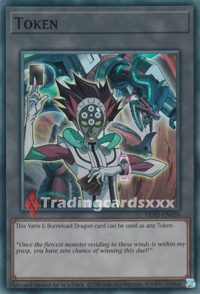 Yu-Gi-Oh! Infini Interdit Token Varis & Borreload TKN5-EN010 carte SR