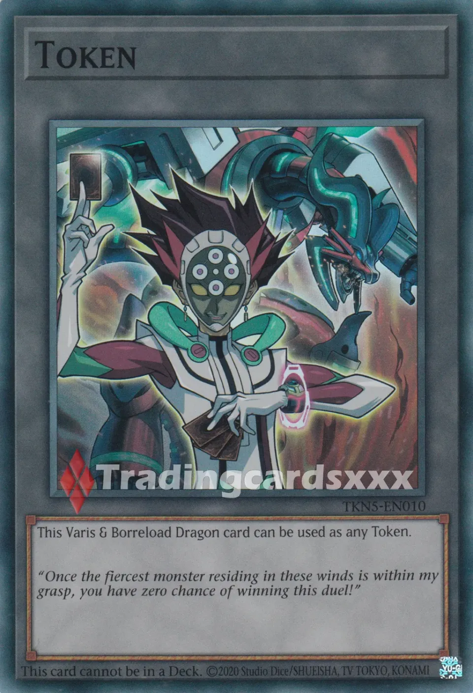 Yu-Gi-Oh! Infini Interdit Token Varis & Borreload TKN5-EN010 carte SR