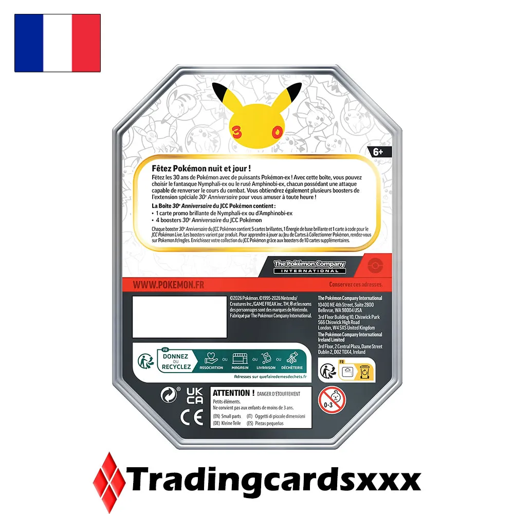 Pokémon 30e Anniversaire ME05.5 pokébox 4 boosters