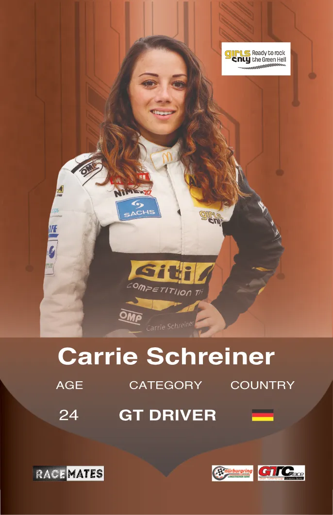 RACEMATES Carrie Schreiner carte à collectionner