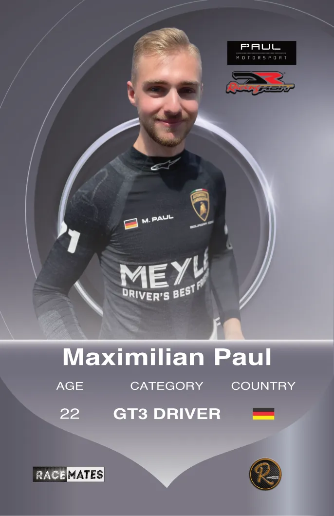 Racemates Maximilian Paul carte collector GT3 Lamborghini