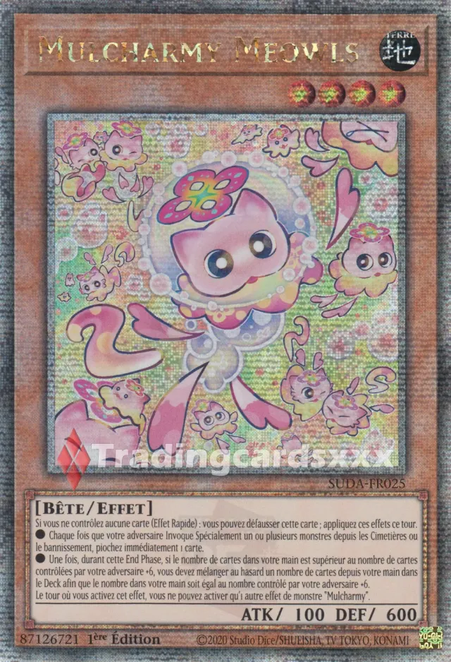Yu-Gi-Oh! Mulcharmy Meowls SUDA-FR025 Carte à l'unité