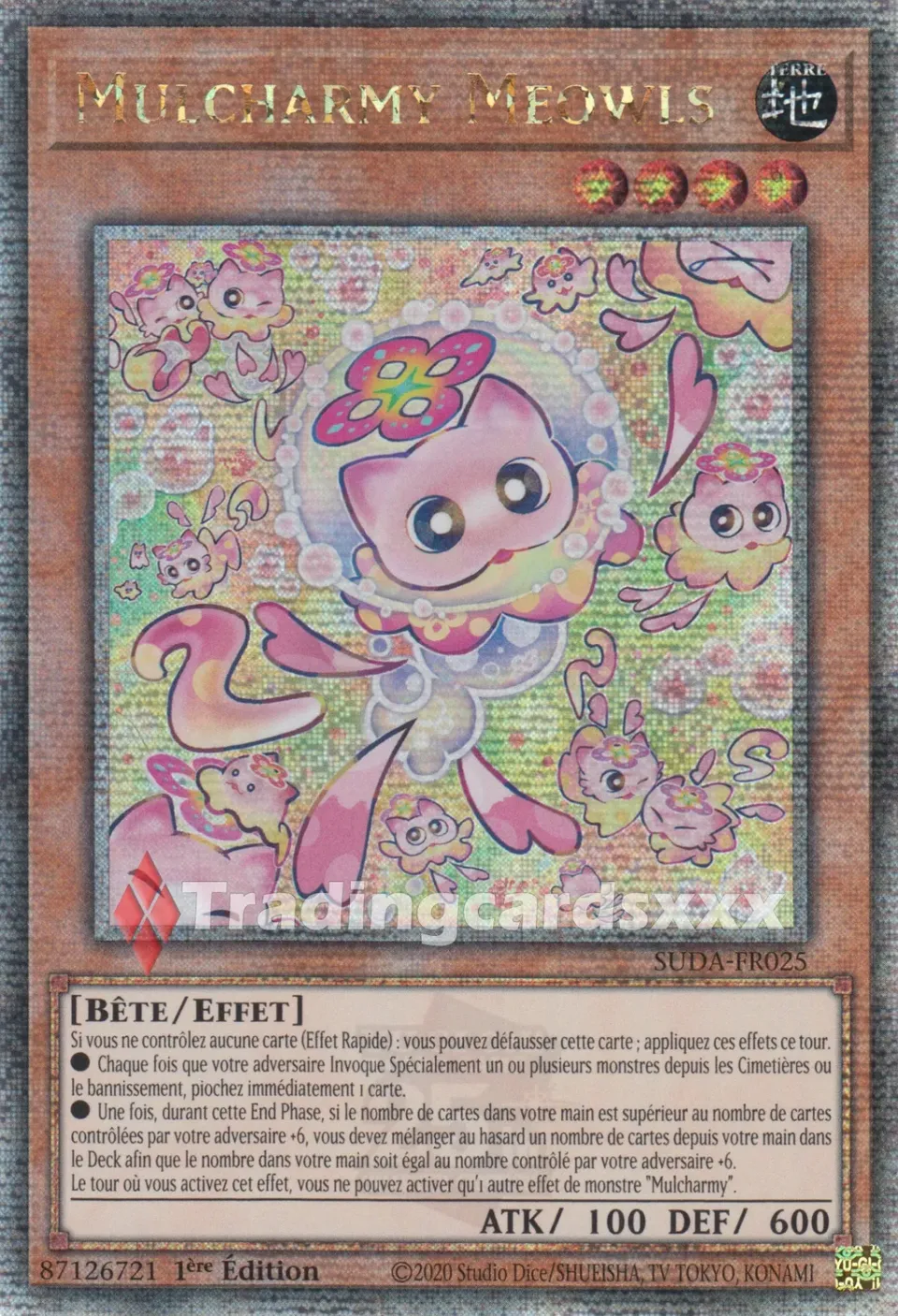 Yu-Gi-Oh! Mulcharmy Meowls SUDA-FR025 Carte à l'unité