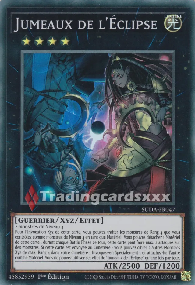 Yu-Gi-Oh! Jumeaux de l’Éclipse SUDA-FR047 carte SR à l’unité FR