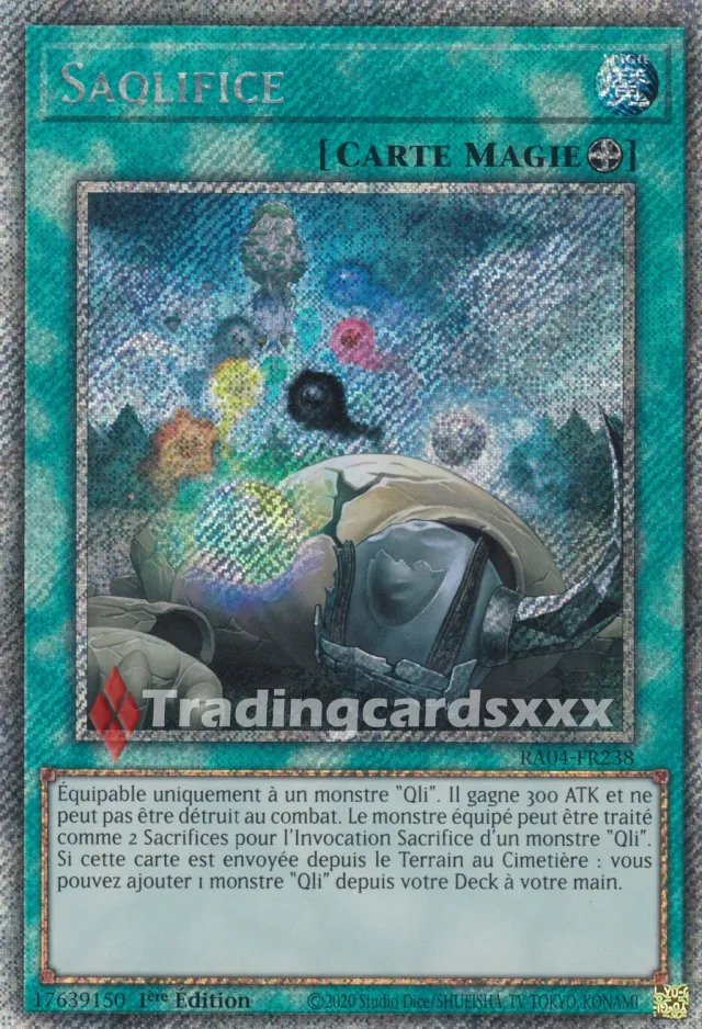 Yu-Gi-Oh! Ruée du Quart de Siècle RA04-FR238 Saqlifice carte à l'unité