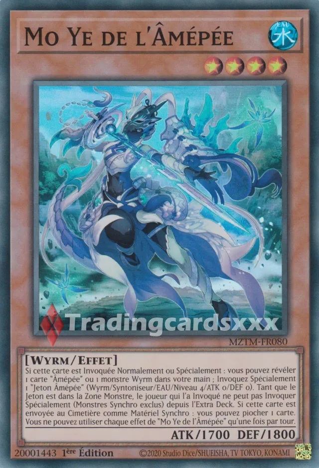 Yu-Gi-Oh! Mo Ye de l’Âmépée carte Super Rare