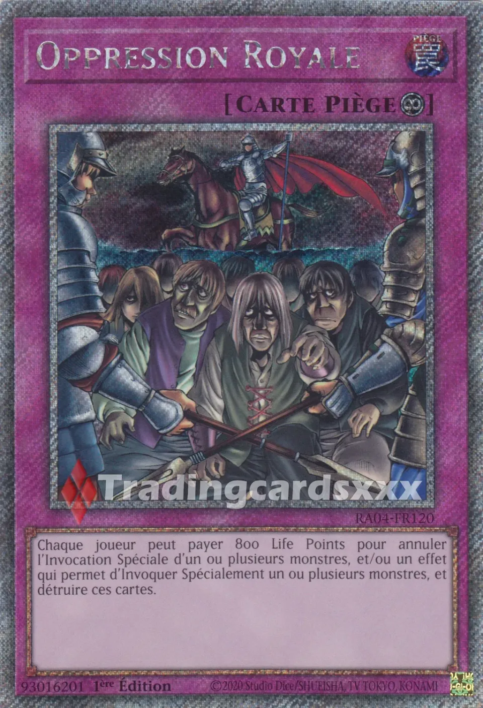 Yu-Gi-Oh! Oppression Royale carte
