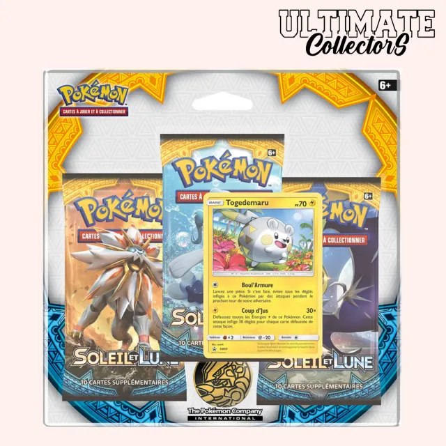 Pokémon SL01 Soleil & Lune tripack Togedemaru scellé français