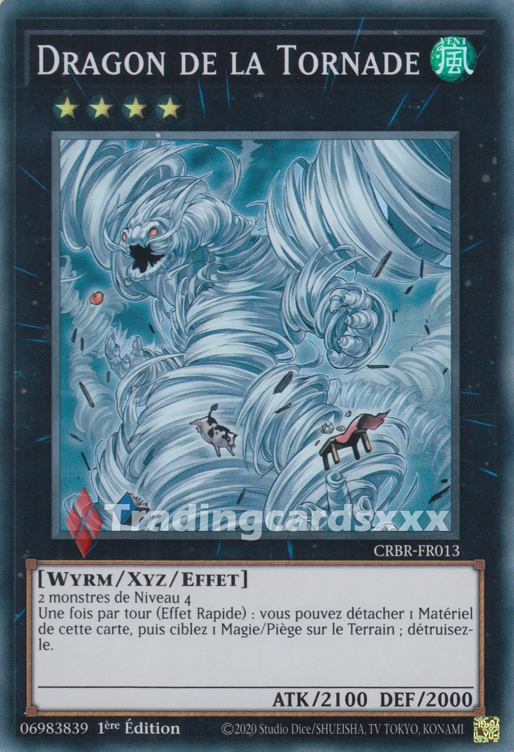 Yu-Gi-Oh! Dragon de la Tornade carte à l'unité